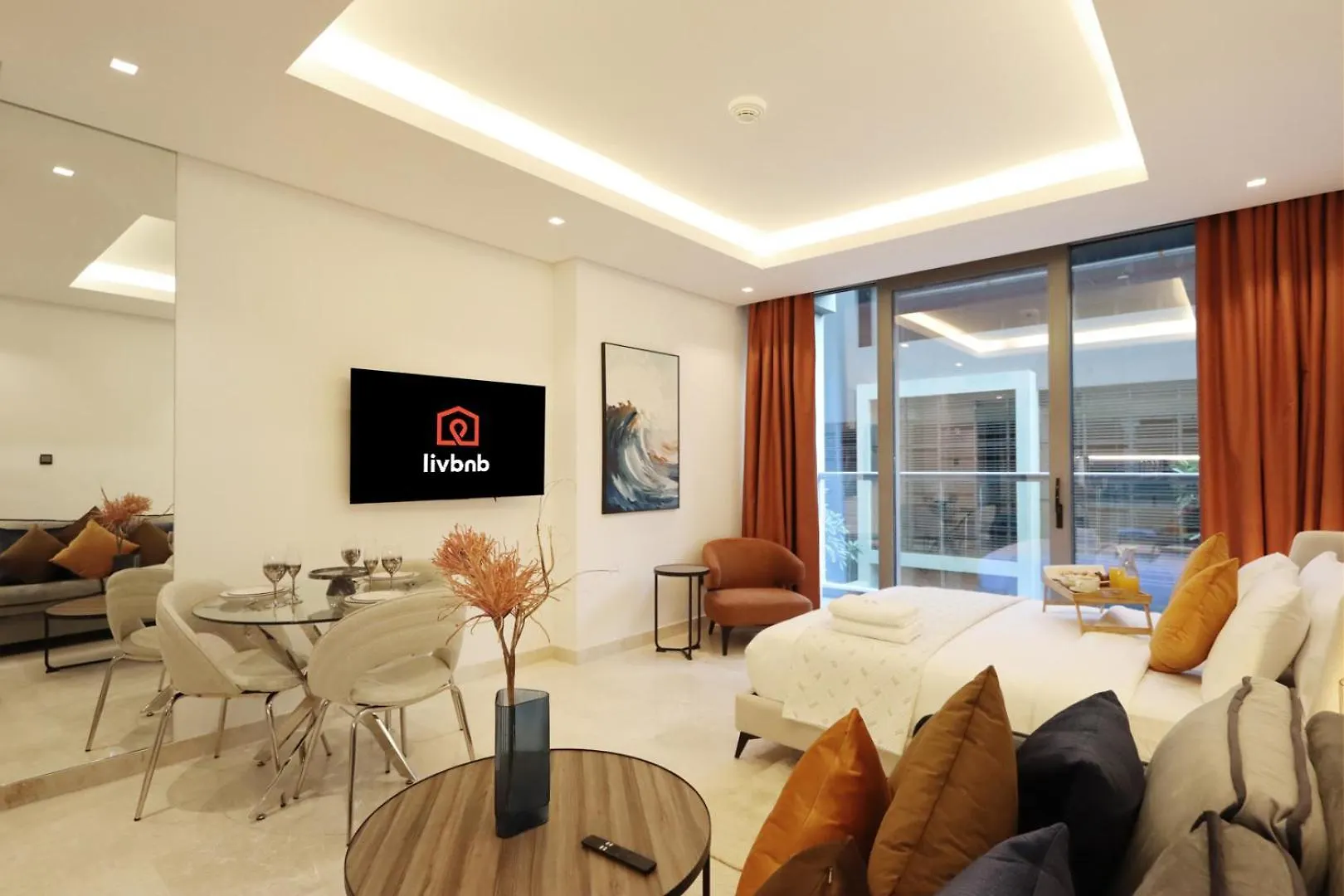 דירה דובאי Livbnb-Studio In Stellar Location, Business Bay